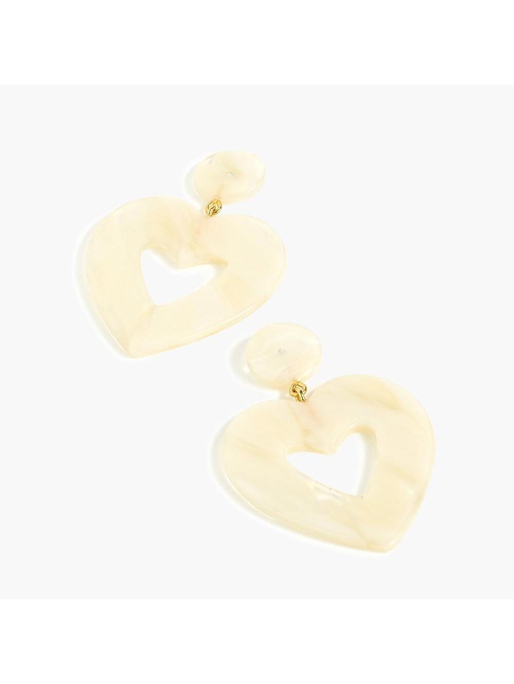J.Crew Oversized Heart Earrings